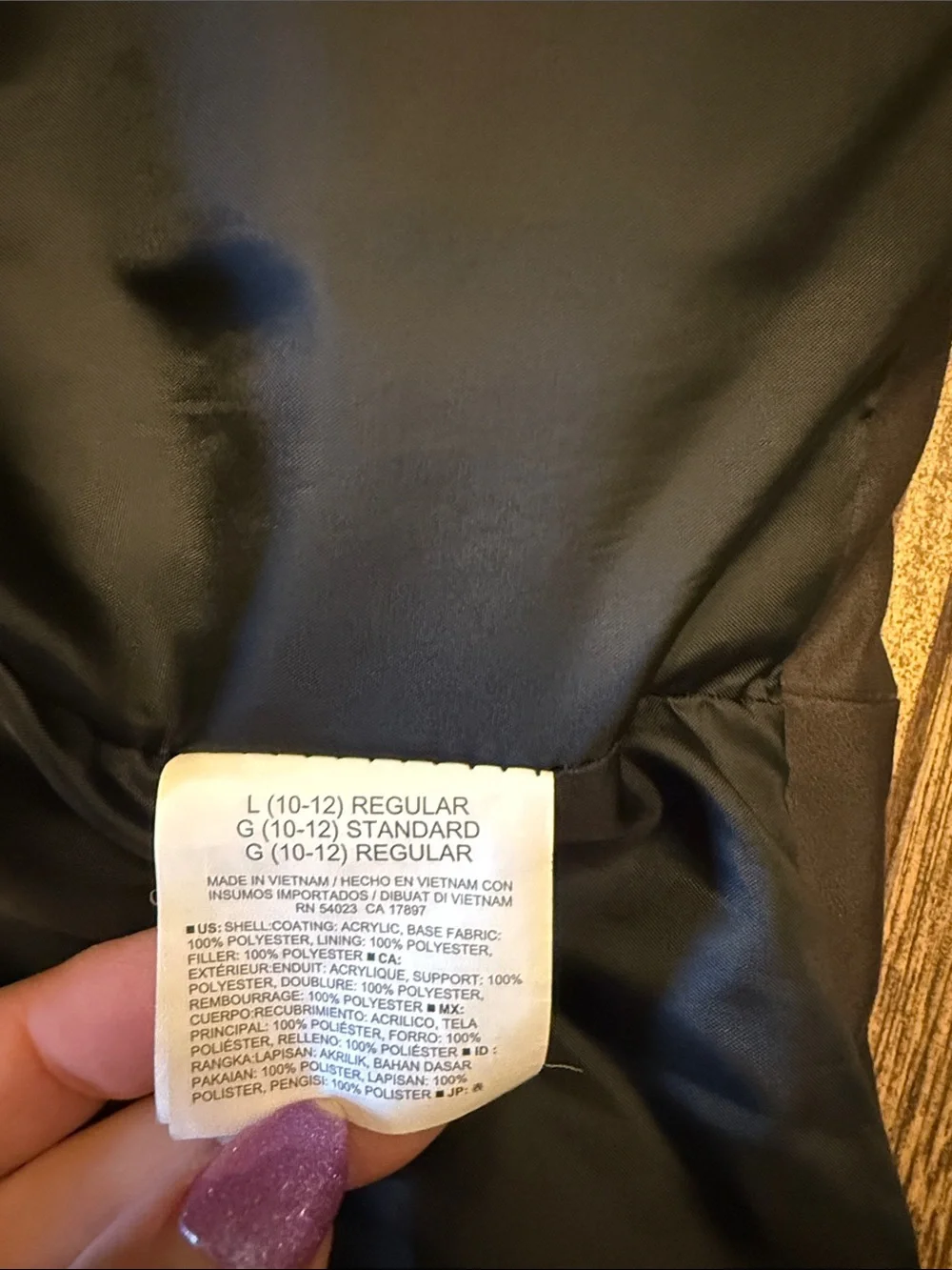 Old Navy Black and Light Gray Puffer Vest for Kids